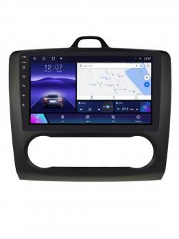 Ford Focus 2 Mk 2【F2】【BLACK-MATTE】2004-2011 (9 дюймов)【AT】Климат-Контроль