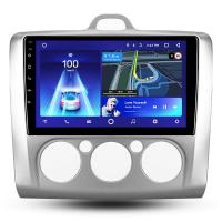 Ford Focus 2 Mk 2【F1】【SILVER】2004-2011 (9 дюймов) 【AC】Кондиционер