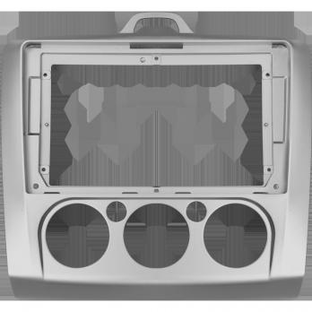Ford Focus 2 Mk 2【F1】【SILVER】2004-2011 (9 дюймов) 【AC】Кондиционер